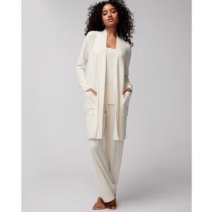 Soma CozyLuxe Set. Women's Medium. Black. Cami, Wrap and Pants. New with tags.